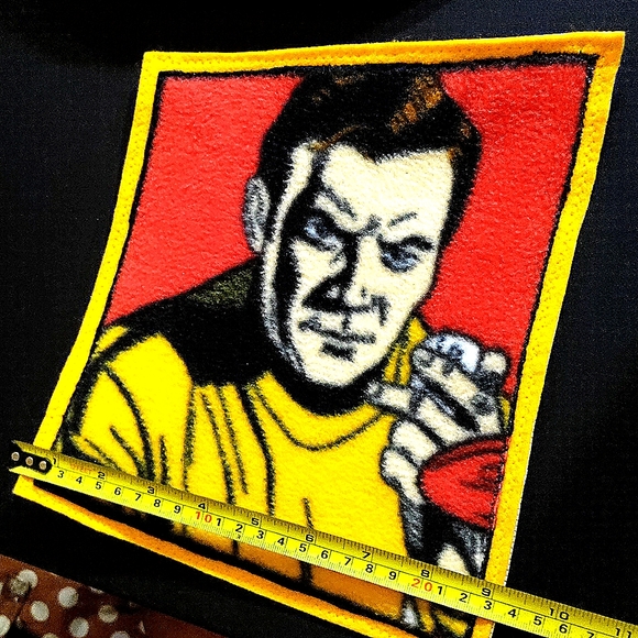 NEW Star Trek - Capt. Kirk Patch/Emblem/Appliqué! Huge 9"x10". Iron-On / Sew-On - Picture 5 of 5